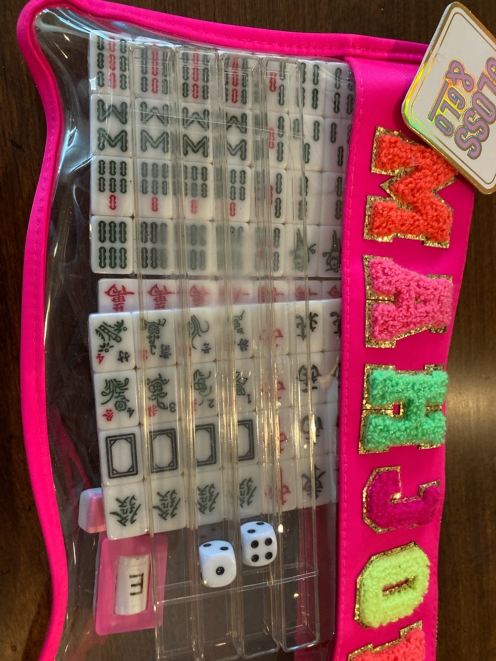 Mahjong Set - Pink - Picture 2 of 5
